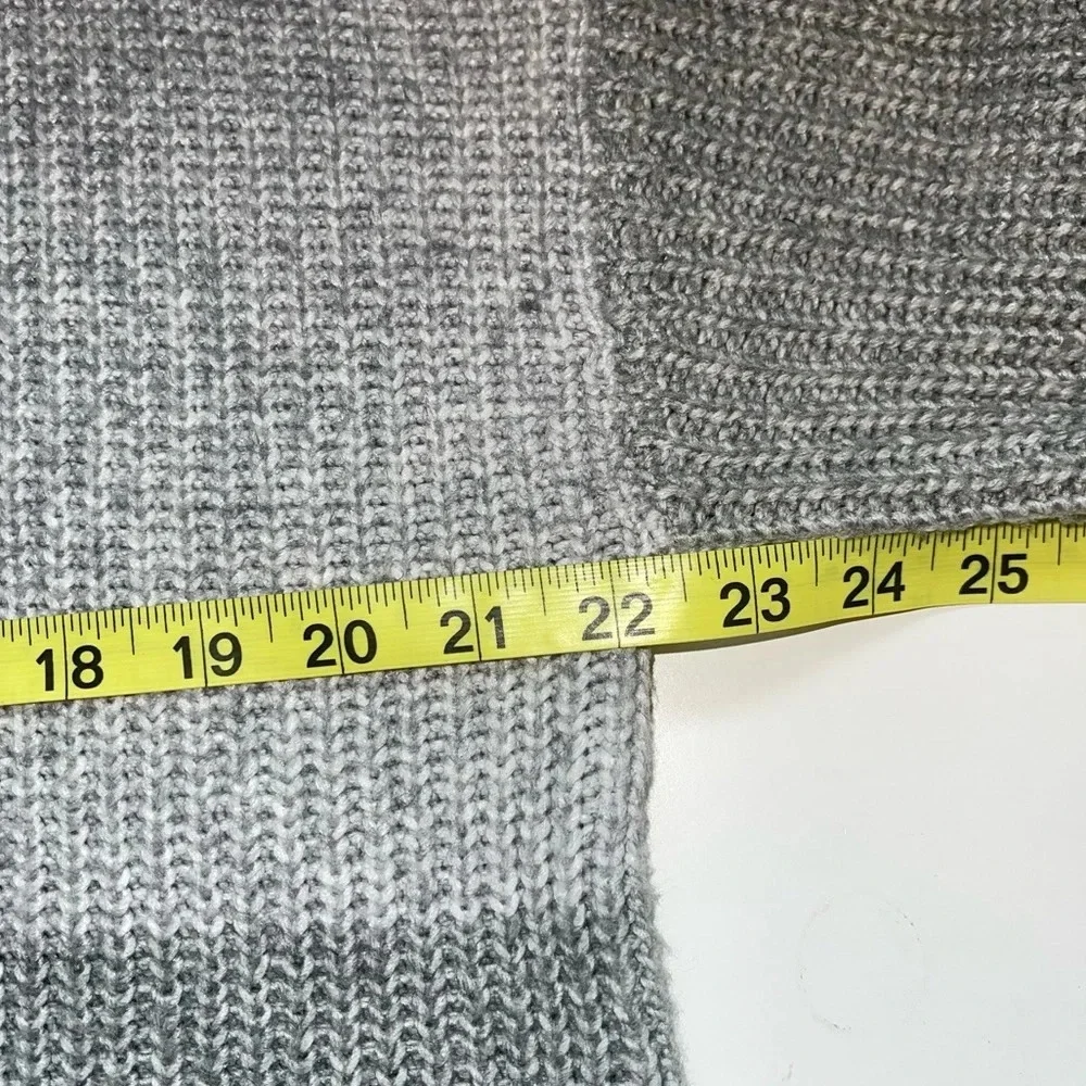 American Eagle Turtleneck Sweater Gray Color Block Pullover Comfy Medium Women’s